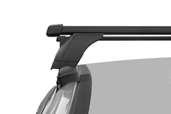 Багажник LUX БК 3 с дугами 1,2 м прямоугольными в пластике на Kia Optima IV 2018-... г.в.