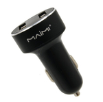 Автомобильный адаптер питания MAIMI CC107 2USB 2.1A Metal (черный)