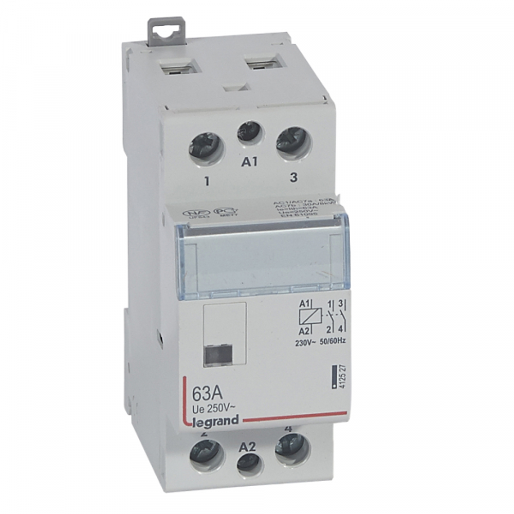 Контактор модульный 63А 230В 2НО CX3 412527 Legrand