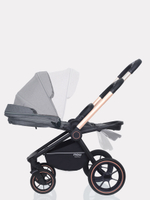 Коляска детская MOWBaby "ZOOM"PU (3в1) RA087 Silver Grey