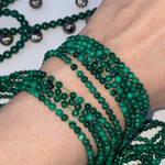 Малахит натуральный, бусины в форме шара 3,2мм