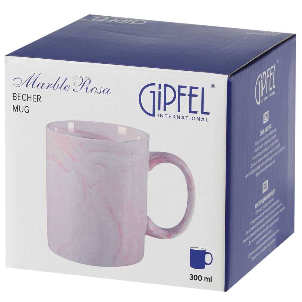 Кружка Gipfel Marble Rosa 52690 300 мл
