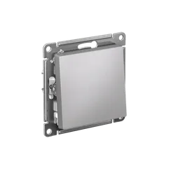 Выключатель 1-кл. СП AtlasDesign 10А IP20 (сх. 1) 10AX механизм алюм. SE ATN000311