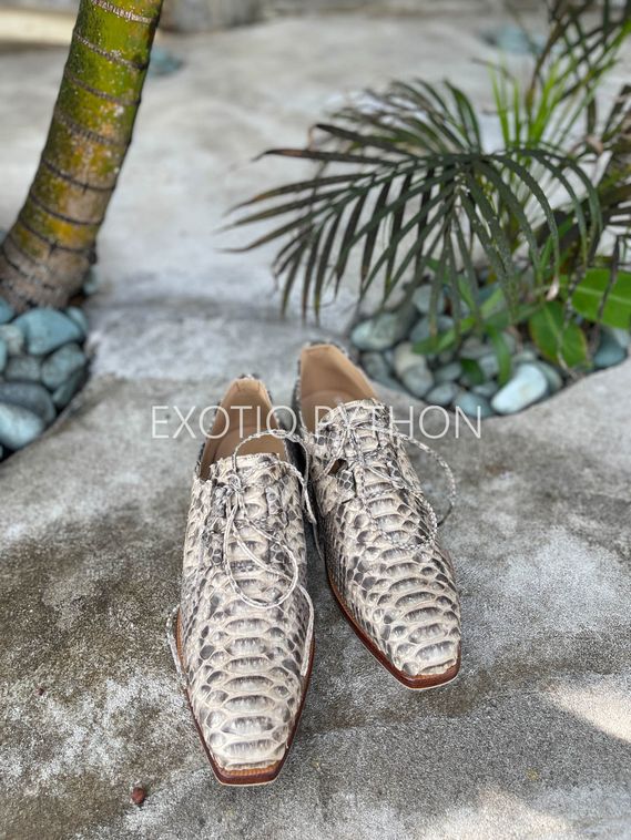 Мужские туфли из кожи питона  SH-162