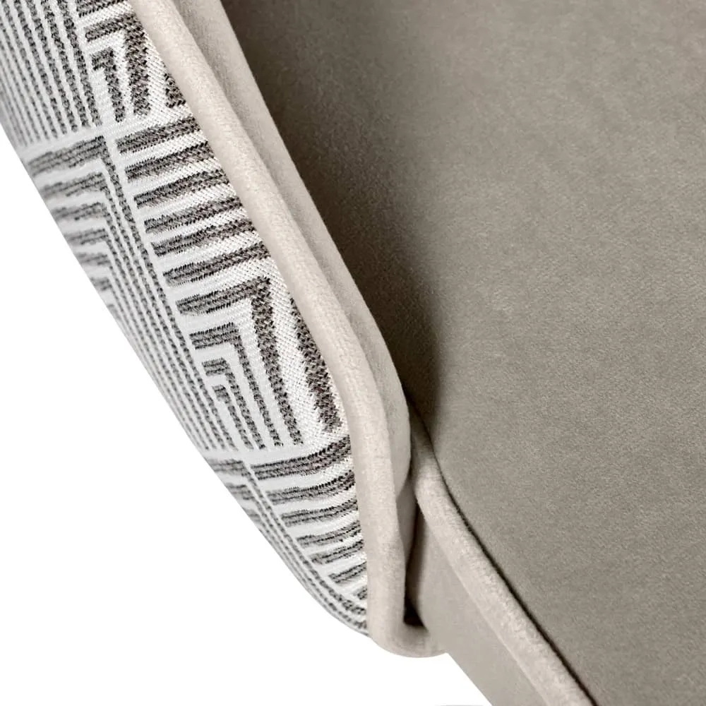 Стул полубарный Bradex Home Dave латте с жаккардом, с поворотным механизмом