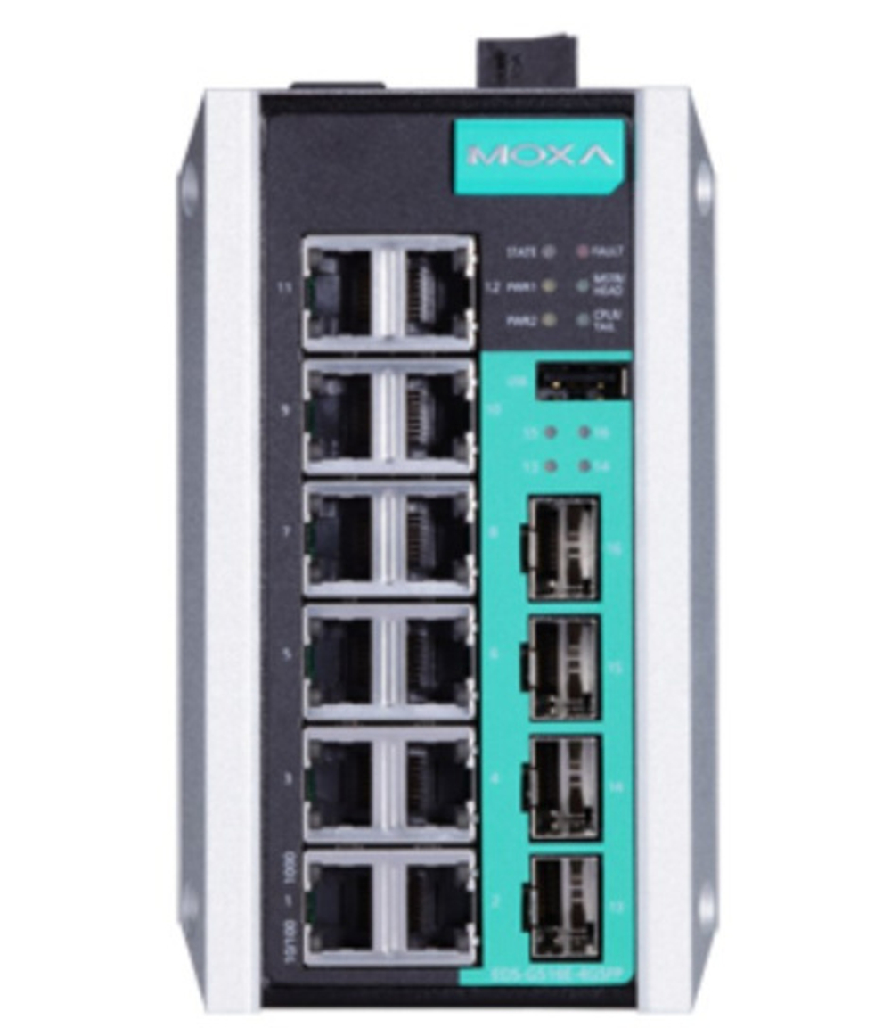 Коммутатор управляемый MOXA EDS-G516E-4GSFP