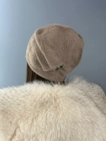 шапка зимняя пушистая из эко меха