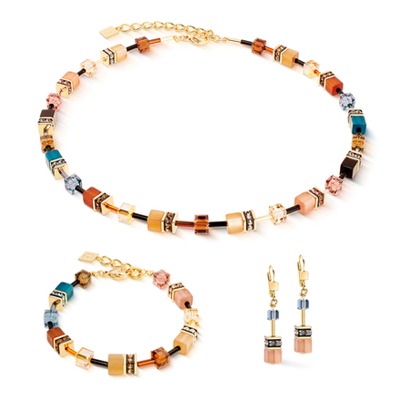 Серьги Coeur de Lion Brown-Petrol 2838/20-1131