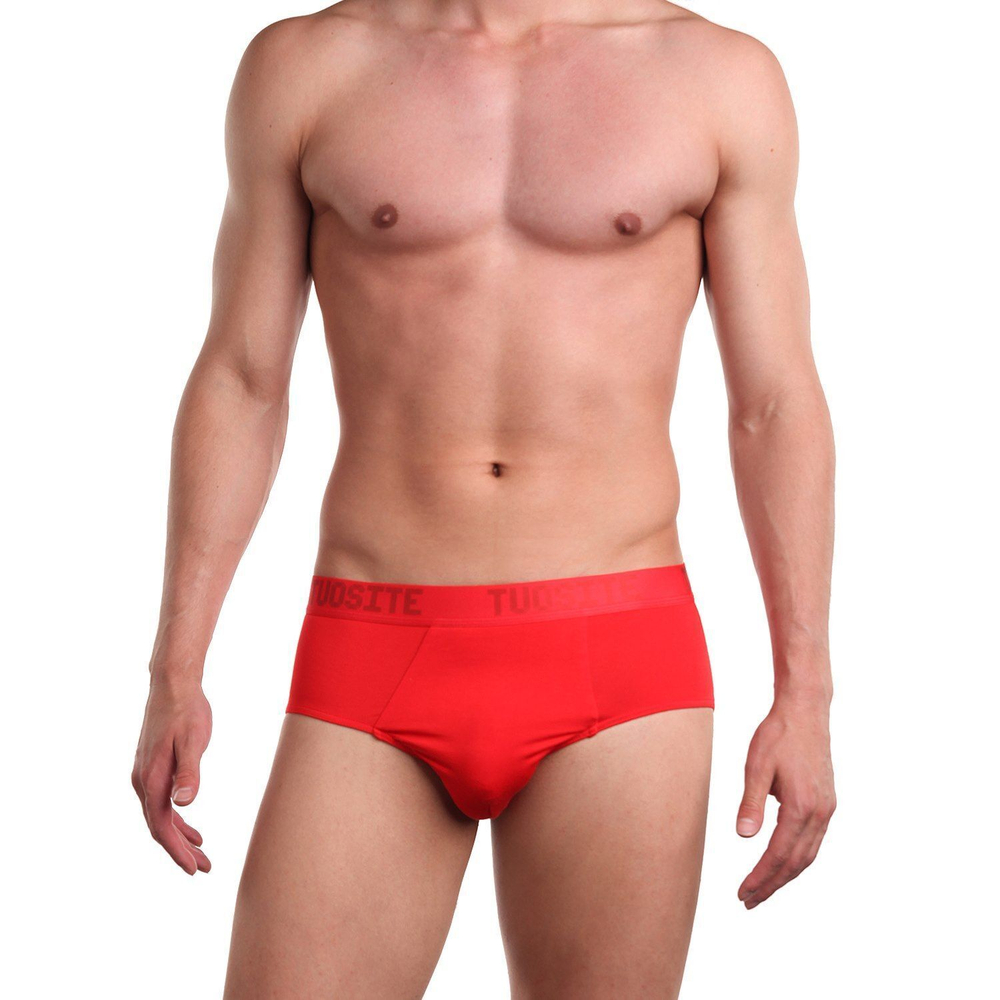 Однотонные трусы-слипы из тонкой вискозы (Размер: M) (Цвет: черный)