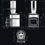 Печь для бани Авангард ЗК 25 (П2) Ураган в круглой сетке