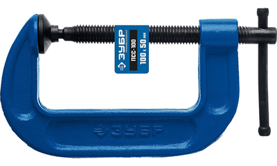 ЗУБР ПСС-100, 100 мм, G-образная, струбцина, Профессионал (32245-100)