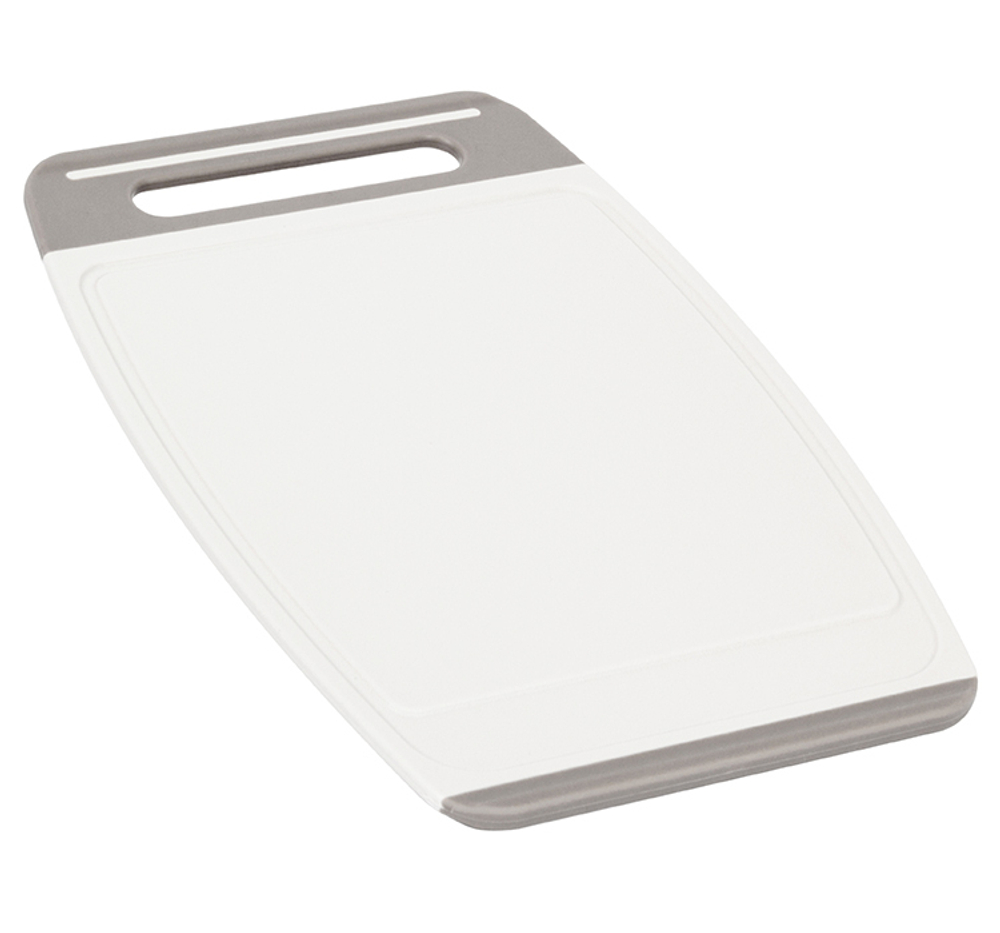 Доска разделочная ХЕВИ 350*240 мм антискользящие вставки, увеличенная толщина, желобки для отвода влаги М1566