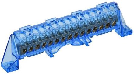 Шина нулевая N в комб. изол. "Стойка" 6х9-15-С TEKFOR IEK TF-NN10-15-DP-K07