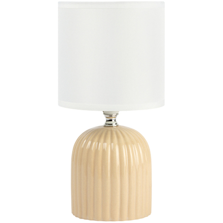 Настольная лампа Rivoli May 7548-502 1 х Е14 40 Вт керамика бежевая с абажуром