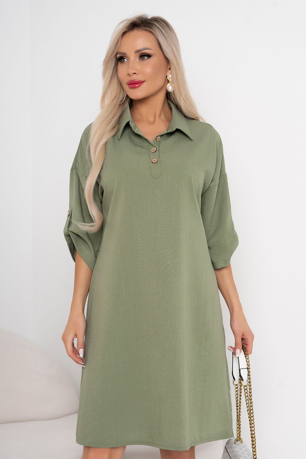 Платье Линда (хаки) Р11-1180 Nikol (Акция)