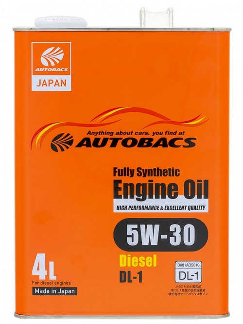 AUTOBACS (J) ENGINE OIL FS 5W30 DL-1 4л.