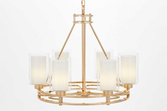 Подвесная люстра Lumina Deco Marietta LDP 8025-6 F.GD+WT