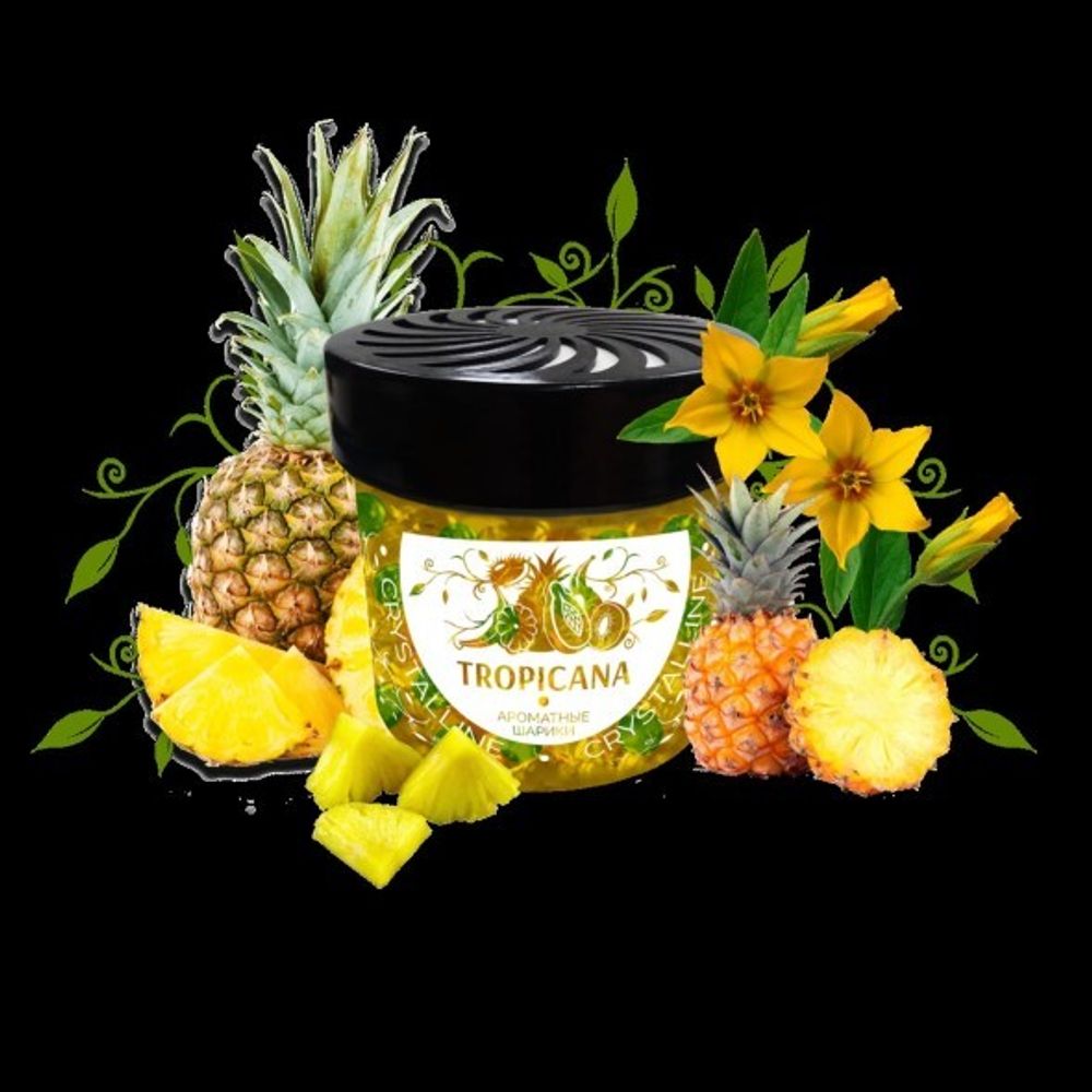 Ароматизатор на панель с гелевыми шариками  Crystalline  Tropicana (FOUETTE)