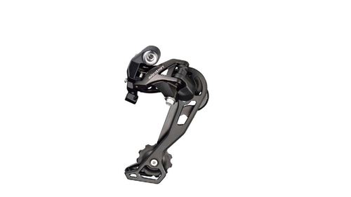 Переключатель задний MicroShift RD-M61L, SGS, 2/3x10 скоростей, крепление на болт, черный