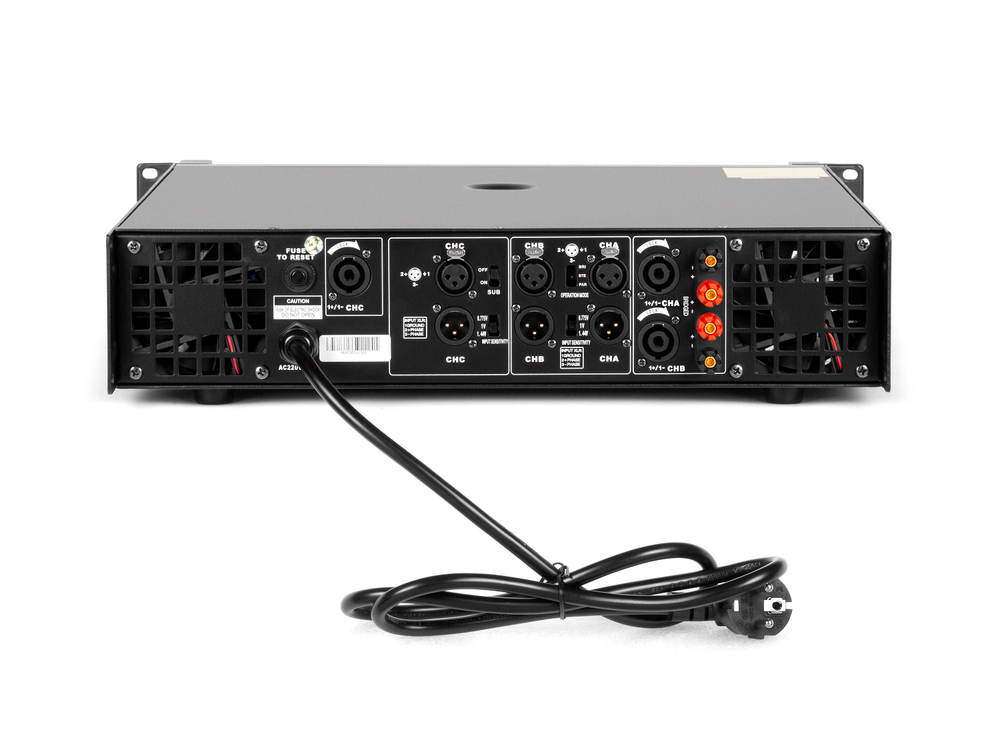 Premiera CH3 23115B — трехканальный конфигурируемый усилитель мощности класса H