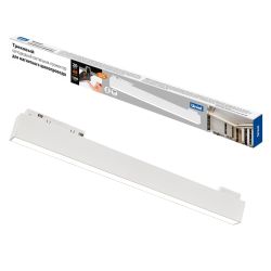 ULB-M70-20W-4000K-35 WHITE Светильник-прожектор линейный светодиодный трековый. Для магнитных шинопроводов. 2000 Лм. Белый свет 4000К. Белый. ТМ Uniel