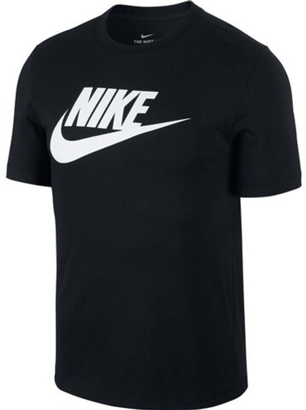 Мужская теннисная футболка Nike Sportswear T-Shirt Icon Futura M - black/white
