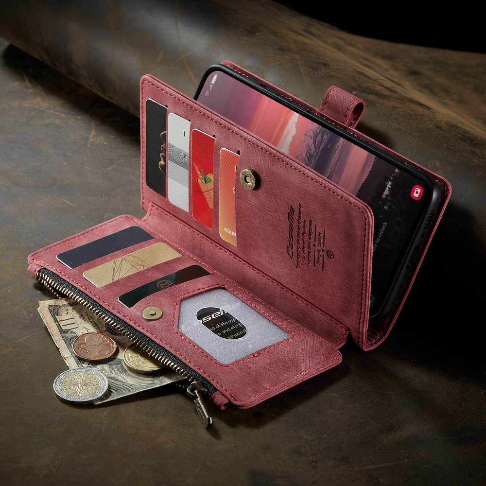 Многофункциональный чехол-кошелек CaseMe 3 in 1 Matte Wallet для Samsung Galaxy S25 Edge