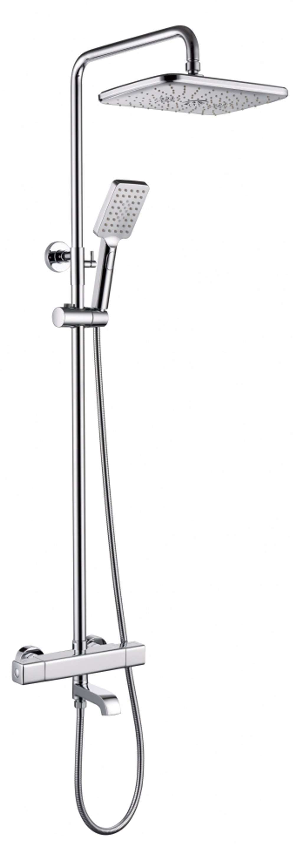 Душевая система с термостатом Grocenberg GB7005 Хром