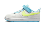 Middle-aged children's Nike Court Borough Low 2 BP non-slip wear-resistant low-top sneakers white, blue and green