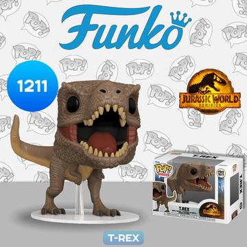 Фигурка Funko POP! Movies Jurassic World Dominion T-Rex (1211) 62222 / Фигурка по мотивам фильма "Мир Юрского периода: Господство", Тираннозавр рекс