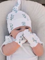 Рукавички-антицарапки Mjölk Эвкалипт/Magic Mint/Клетка, сет из 3х пар