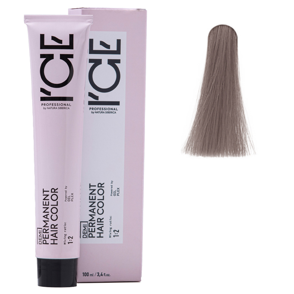 9.15 крем-краска ICE Demi-Permanent очень светлый блонд пепельно-махагоновый - 100 мл.
