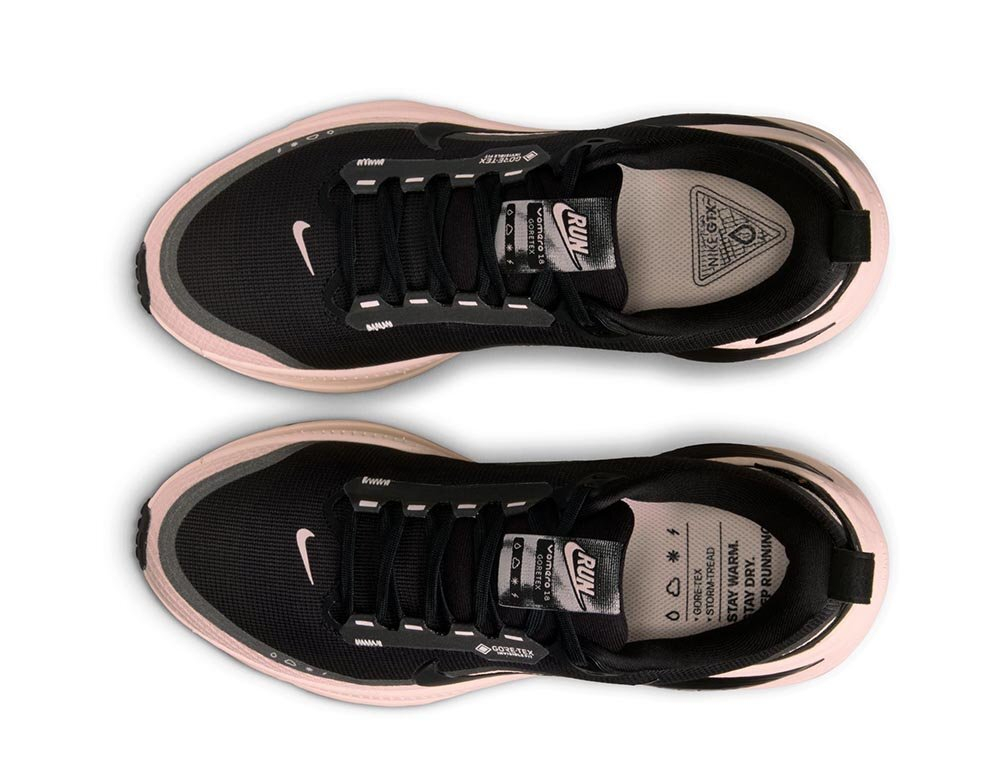 Кроссовки для бега женские Nike Vomero 18 Gore-TEX Черно-Розовые