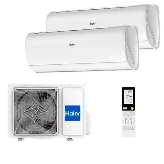 Мультисплит система на 2 комнаты Haier AS25S2SJ2FA-W x 2 / 2U50S2SM1FA-3