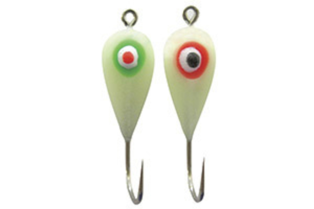 Мормышки фосфорные  № 6 "Конус 1Ф с глазком", 100шт