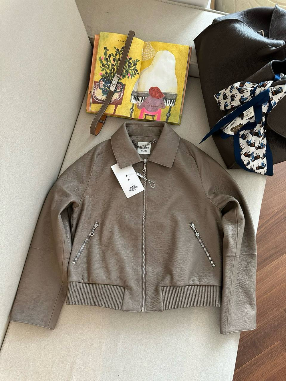 Кожаная куртка Hermes