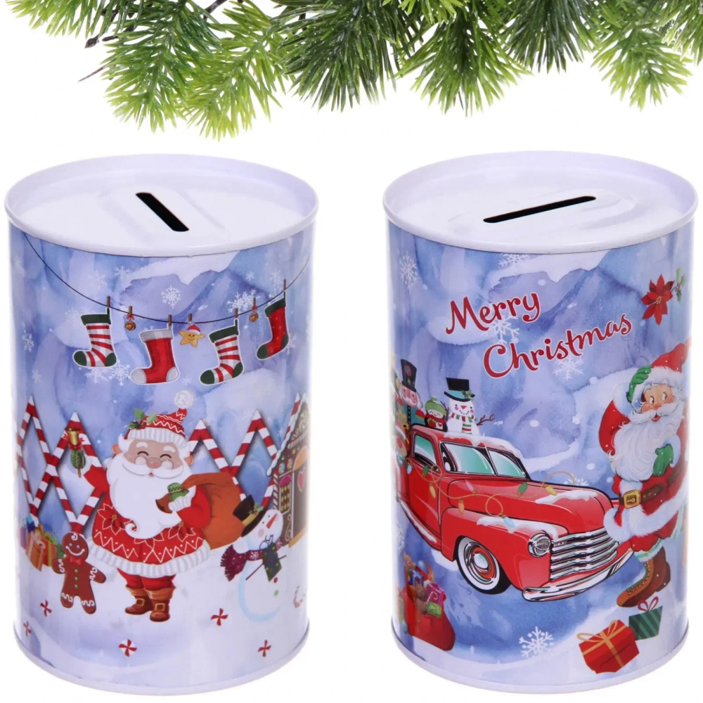 Копилка «Дед Мороз и пряничный домик» 8*12,5см