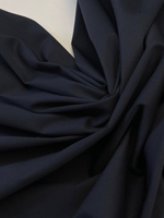 Хлопок с эластаном темно-синий