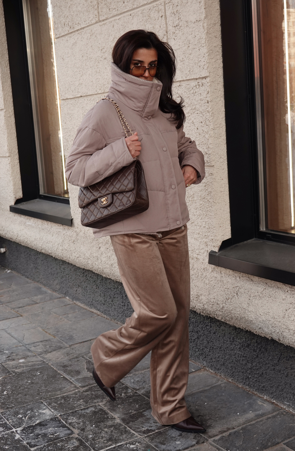 Куртка демисезонная с воротником из трикотажа