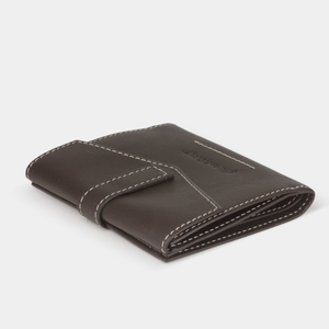 Кошелек женский Tresor из кожи теленка, темно-коричневого цвета