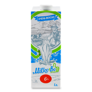 МОЛОКО ТБА 6% 1Л МИЛКОВО