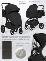 Коляска 3 в 1 Sweet Baby SBL Orso New + автокресло Premier Grey New Black