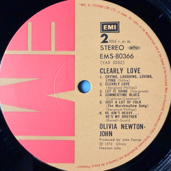 Виниловая пластинка Olivia Newton-John ‎– Clearly Love LP