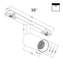 Трековый светильник Maytoni Technical TR032-2-5W3K-M-B