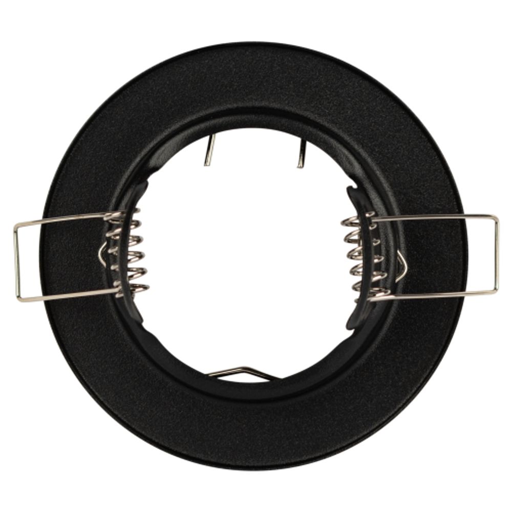 Встраиваемый светильник штампованный ЭРА ST1 SBK MR16 GU5.3 черный матовый