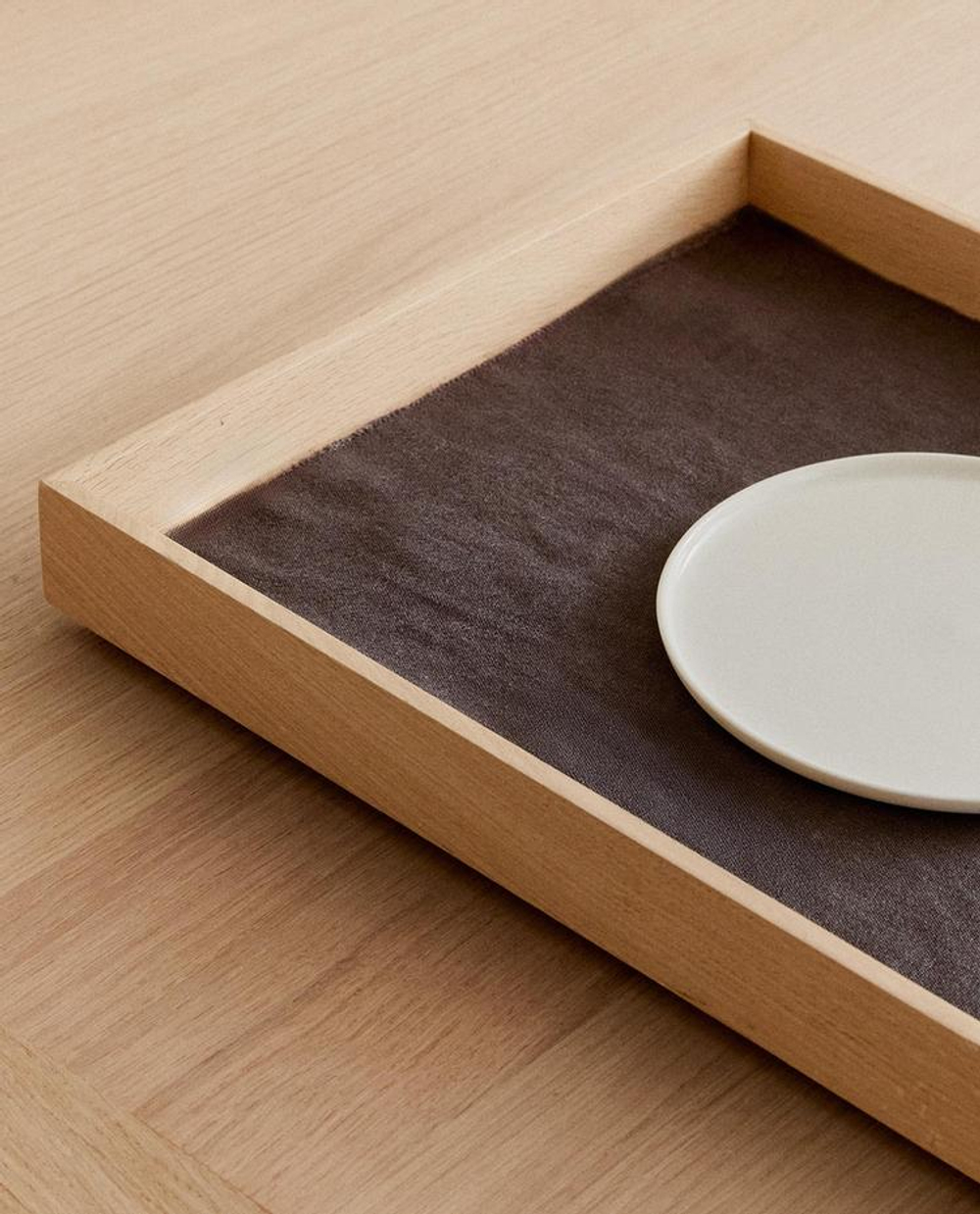 ZARA HOME ЛЬНЯНАЯ САЛФЕТКА, БАКЛАЖАННЫЙ