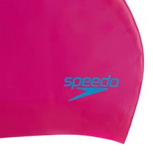 Шапочка для плав. дет. SPEEDO Long Hair Pace Cap Jr, 8-12809F953, ФУКСИЯ, силикон