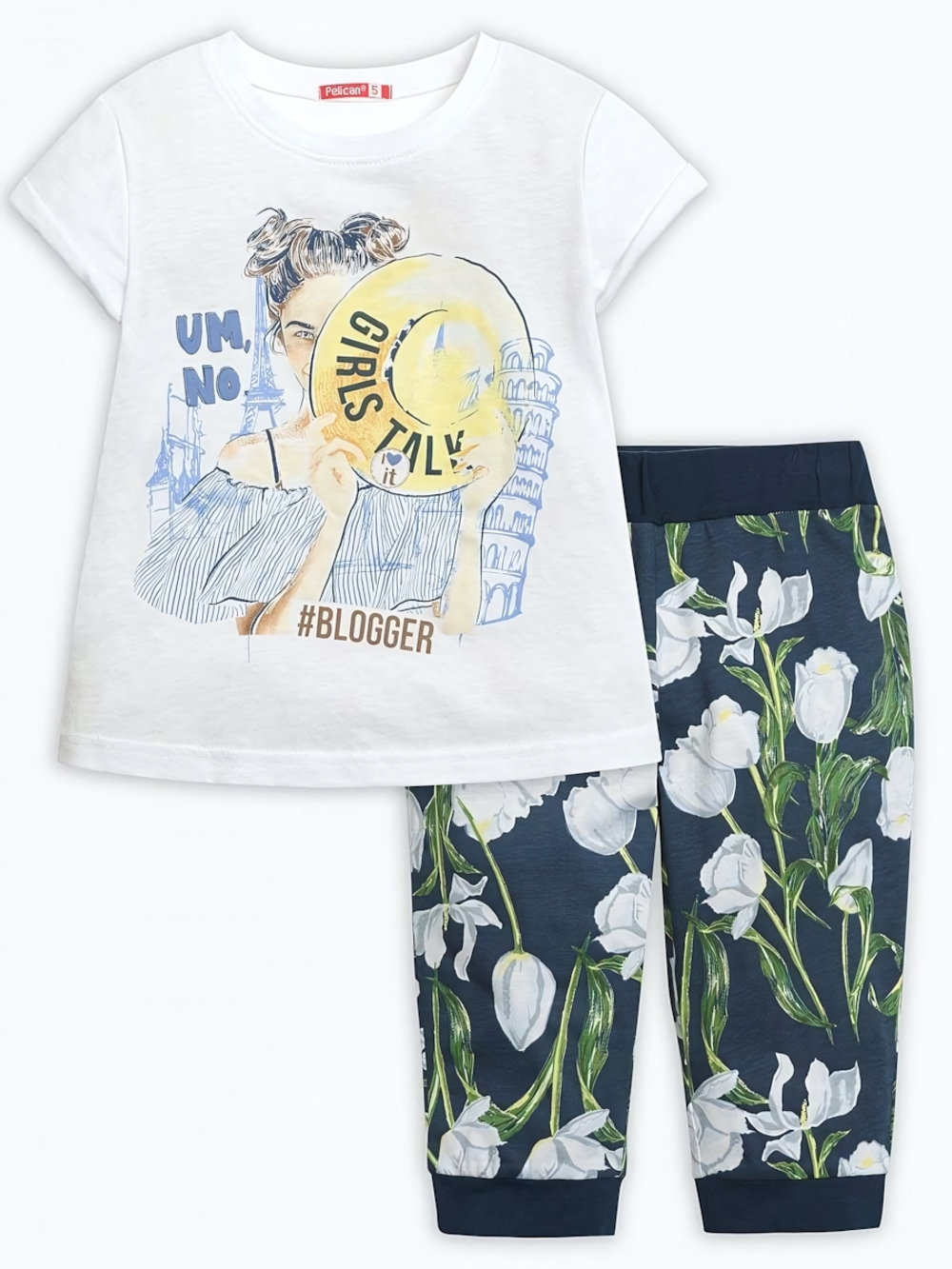 Комплект для девочек (104, Белый) GFATB3111