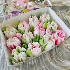 Зефир «Махровые тюльпаны» / 23*16 см