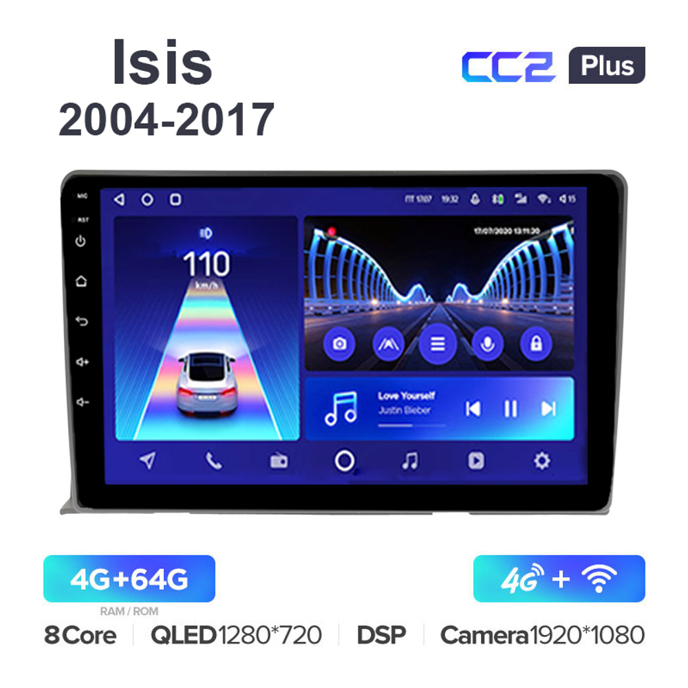 Teyes CC2 Plus 9"для Toyota Isis 2004-2017